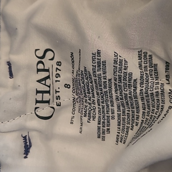 💥3for$12💥 Chaps dusty blue Boys shorts size 8 - Picture 5 of 5